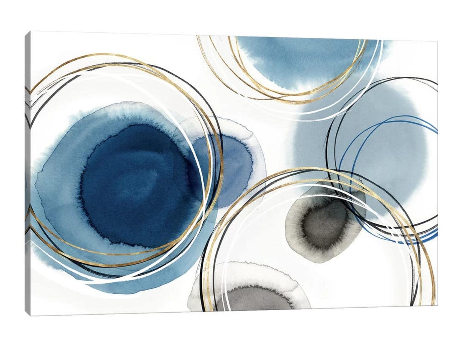 TIMUBA Abstract Canvas Wall Art - Modern Water Drops Painting for Living Room & Hallway Decor (32x48 Inches) | Contemporary Home & Office Wall Decor