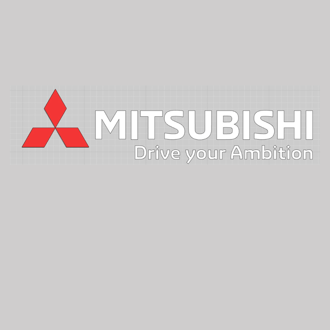 Custom EPP® Windshield & Bumper Decals for Mitsubishi - Drive Your Ambition Car Stickers | Perfect for Car Enthusiasts & Brand Promotion