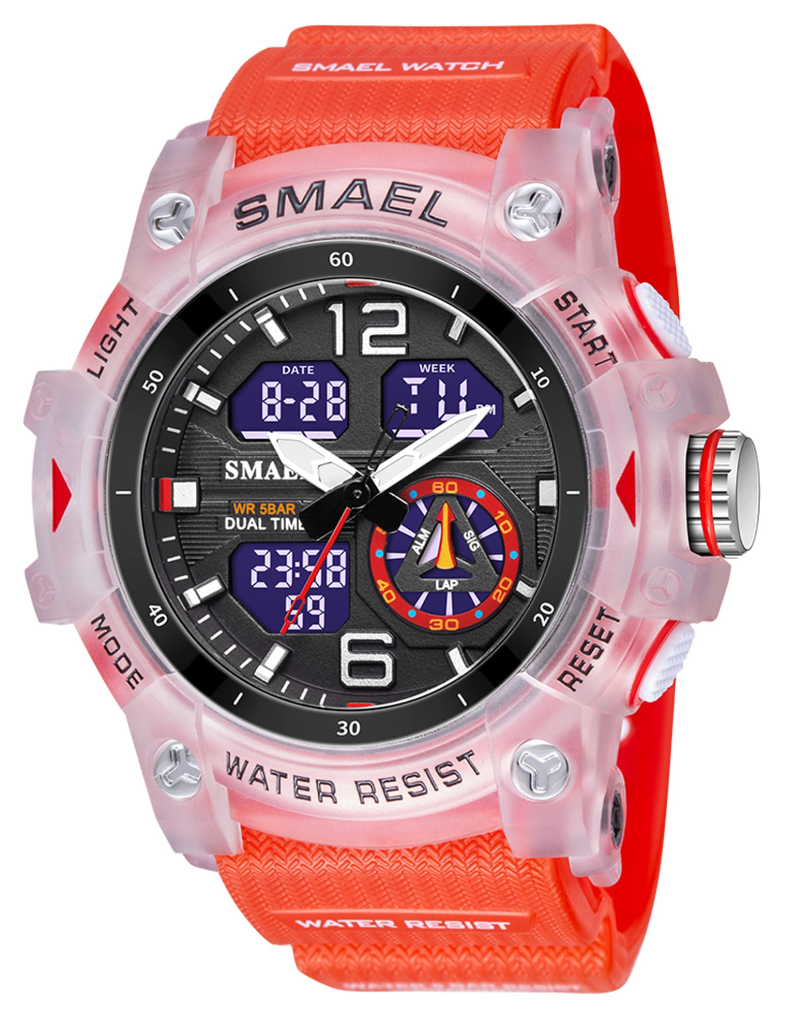 Men's Tactical Military Watch - Waterproof LED Sport Watch for Outdoor & Army Use