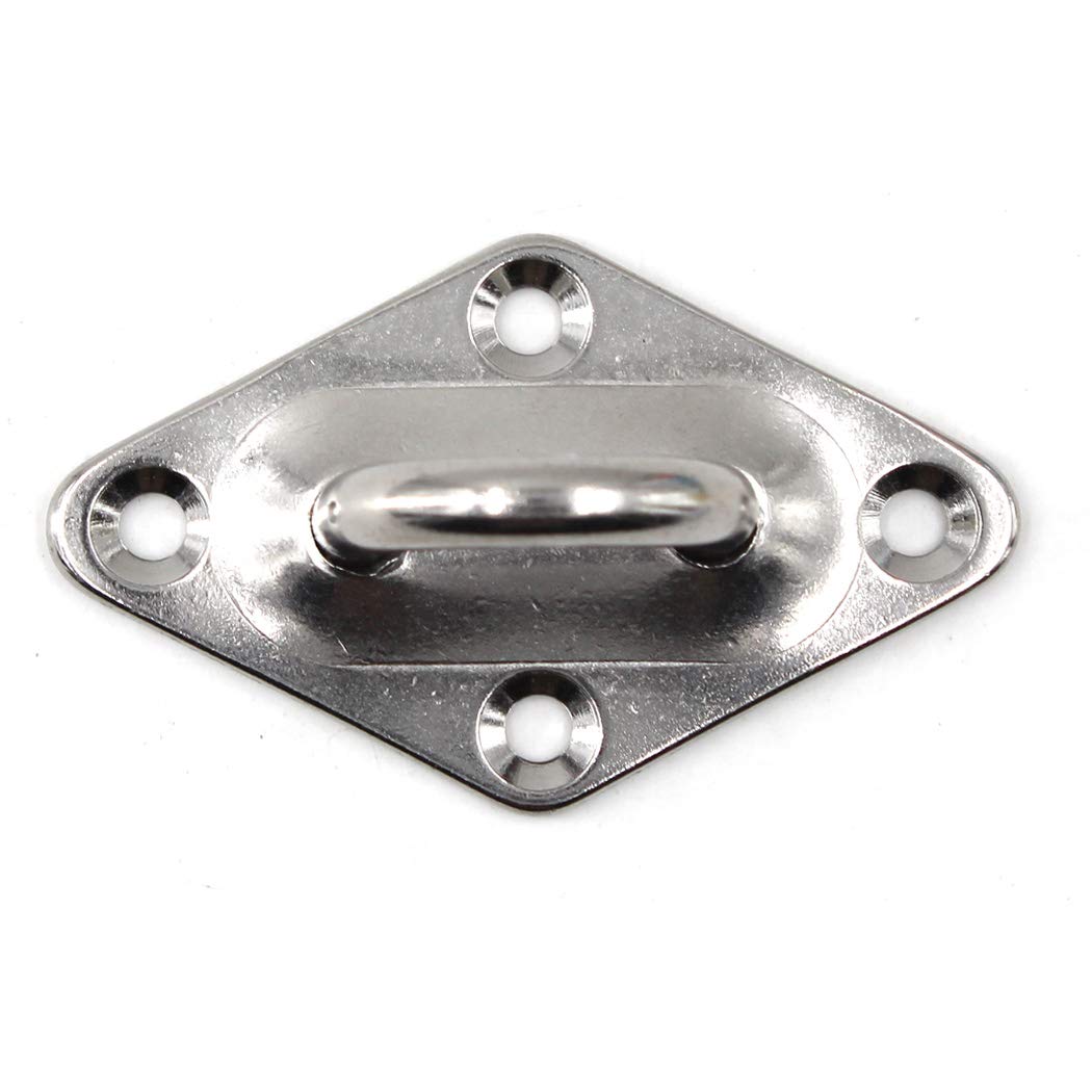 Stainless Steel M6 Ceiling Hook - Heavy Duty Wall Mount for Hanging (Pack of 6) - Garage & Garden Use