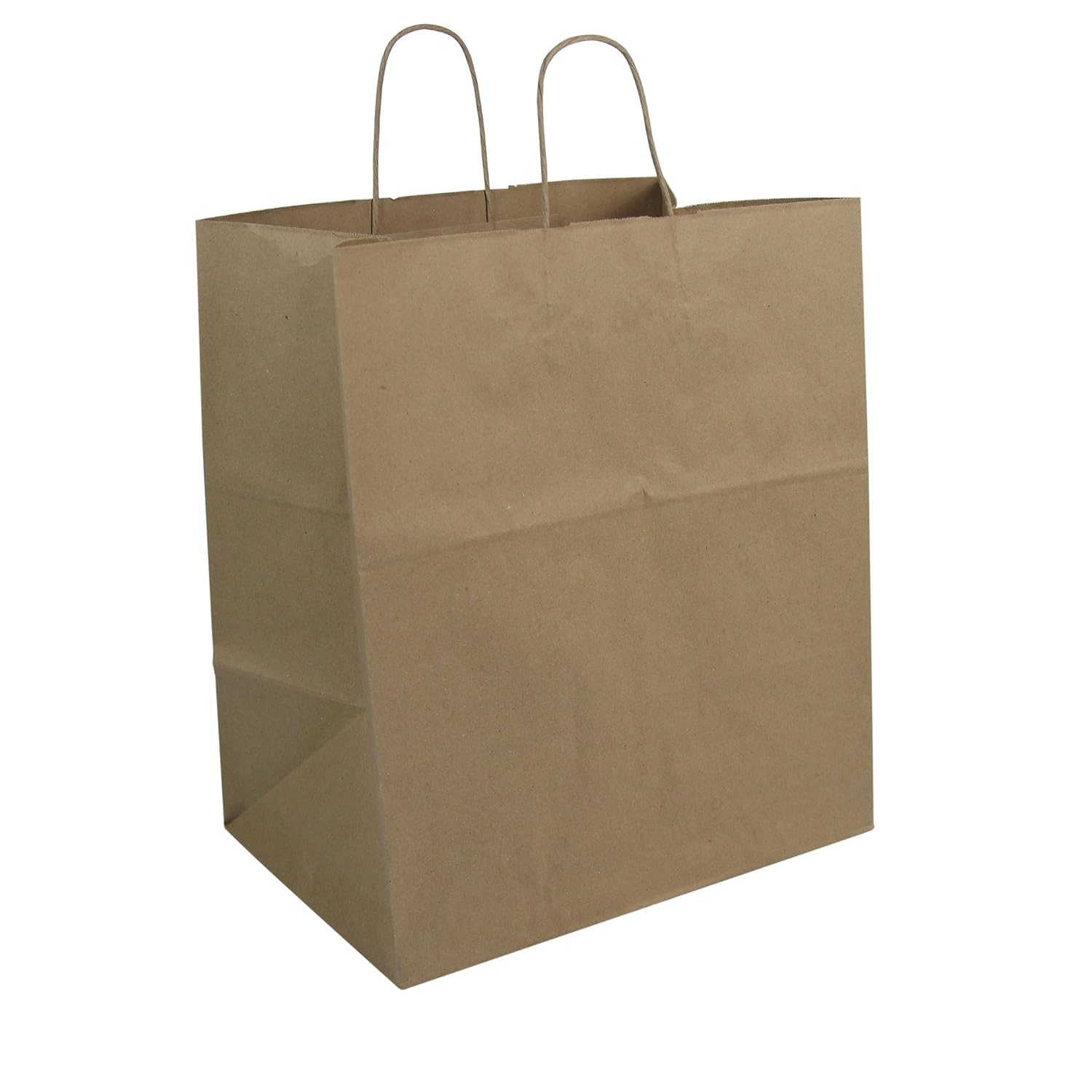 Duro Bag Super Royal Dubl Life Shopping Bags - 65# Recycled Kraft FSC Certified (Pack of 200) - Eco-Friendly Grocery Bags for Shopping, Retail & Bulk Items