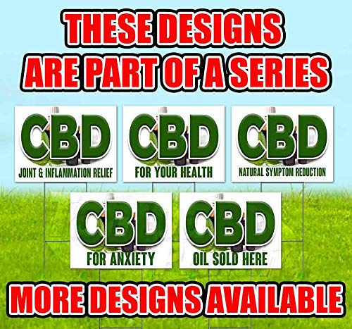 Natural CBD Acne Treatment Corrugated Plastic Yard Sign - 18