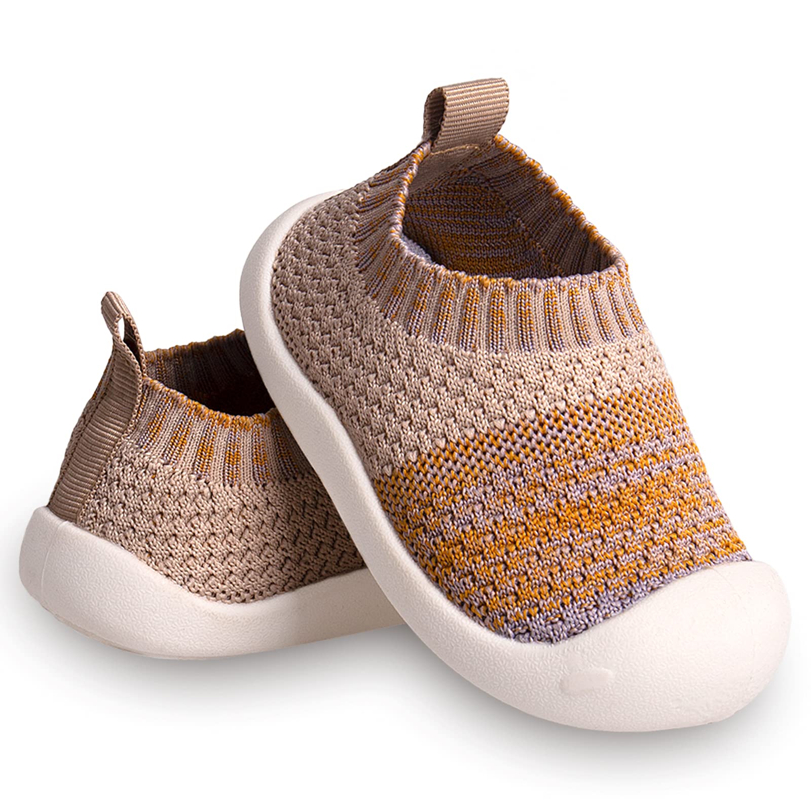 **Best Baby First Walking Shoes for 1-4 Years | Soft Sole Non-Slip Toddler Sneakers for Boys & Girls | Breathable Cotton Canvas & Mesh Lightweight Slip-On | TPR Material for Indoor & Outdoor Play**