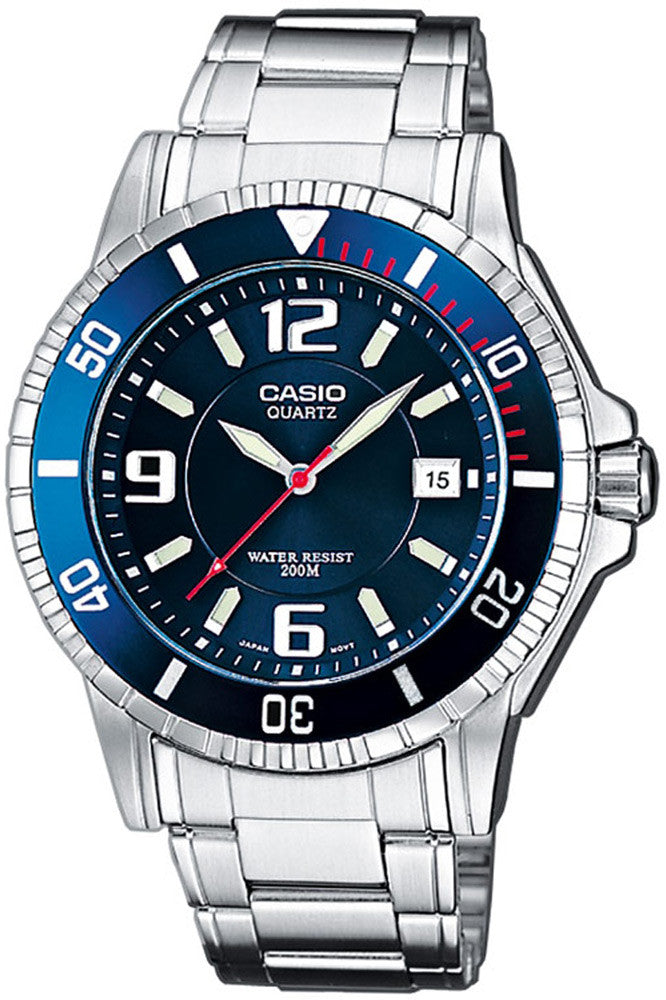 Casio MTD 1053D 2A Men's Digital Diver Watch - 200M Water Resistant, Shock Resistant, LED Backlight - Perfect for Scuba Diving, Swimming & Outdoor Adventures