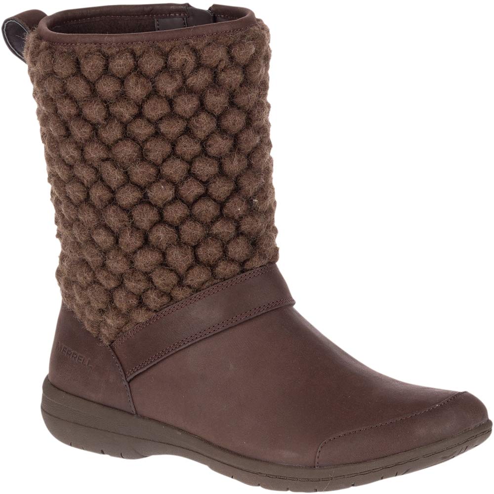 Merrell Women's Encore Kassie Tall Wool Boots - Waterproof Winter Hiking Boots for Women with Warm Wool Lining - Perfect for Snow, Cold Weather & Outdoor Adventures