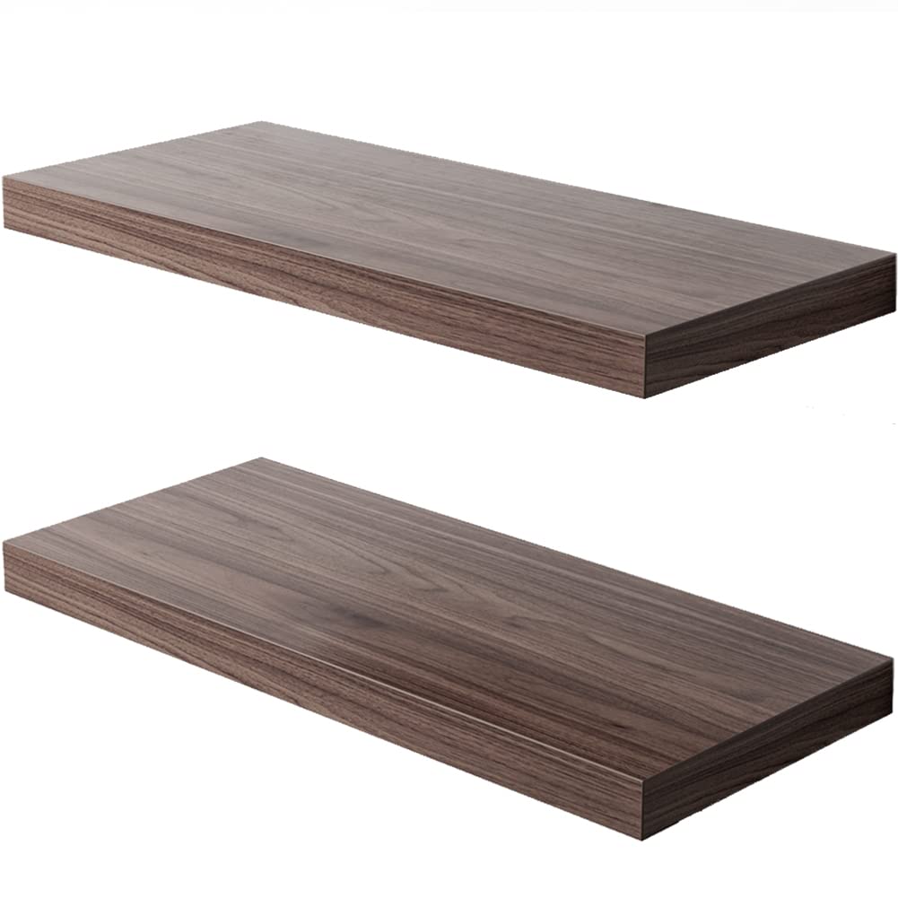 Premium Walnut Floating Shelf Set of 2 - 30