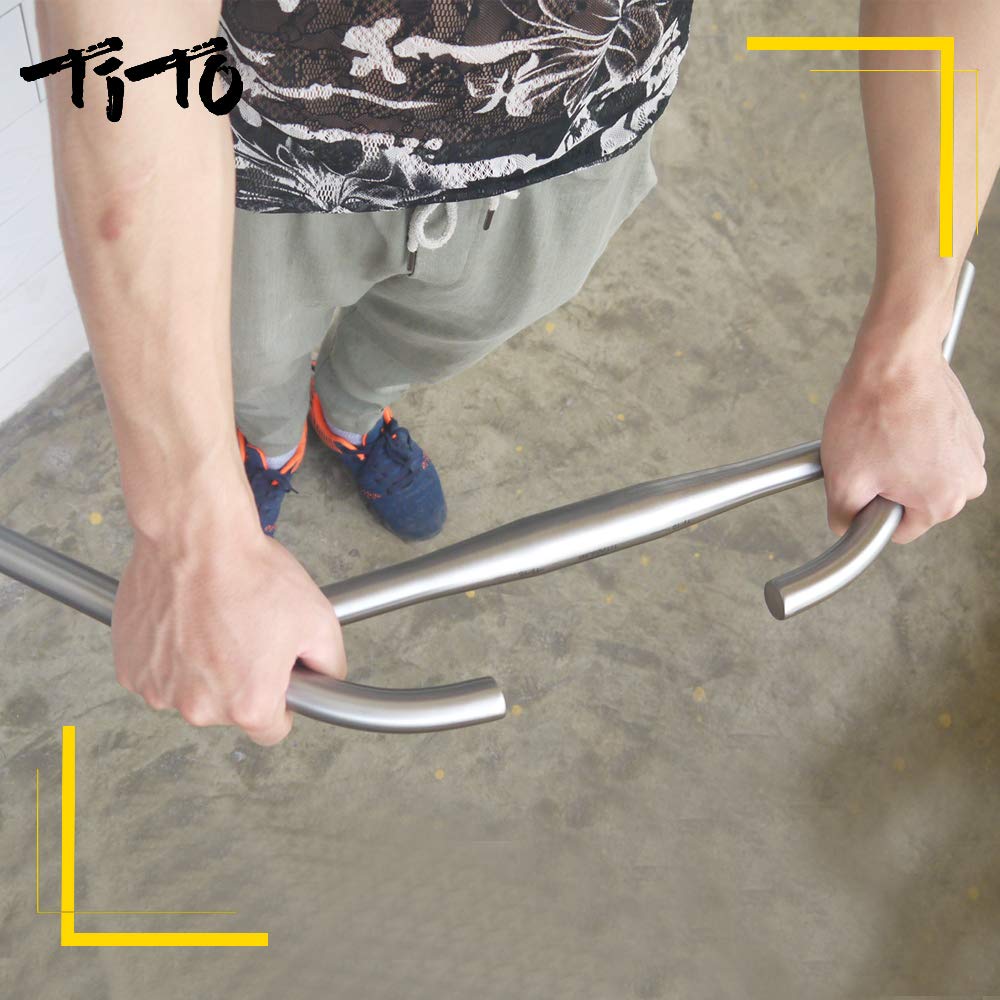 Premium Titanium Bicycle Handlebar Rest - Lightweight MTB & Road Bike Accessory for Long Distance Cycling (31.8mm/25.4mm) - Perfect for Endurance Rides, Touring & Comfortable Commuting