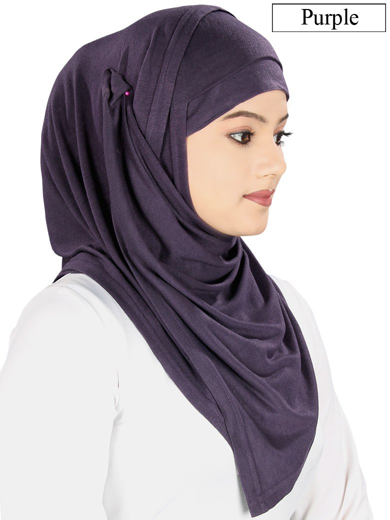 Soft Viscose Jersey Hijab & Headband Set - Breathable Muslim Headscarf for Women - Perfect for Daily Wear, Prayer & Modest Fashion