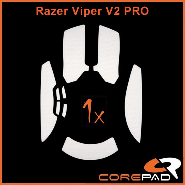 Corepad Grips for Razer Viper V2 Pro - High Performance Mouse Skates for Gaming - Perfect for FPS, MOBA, and Esports Competitions
