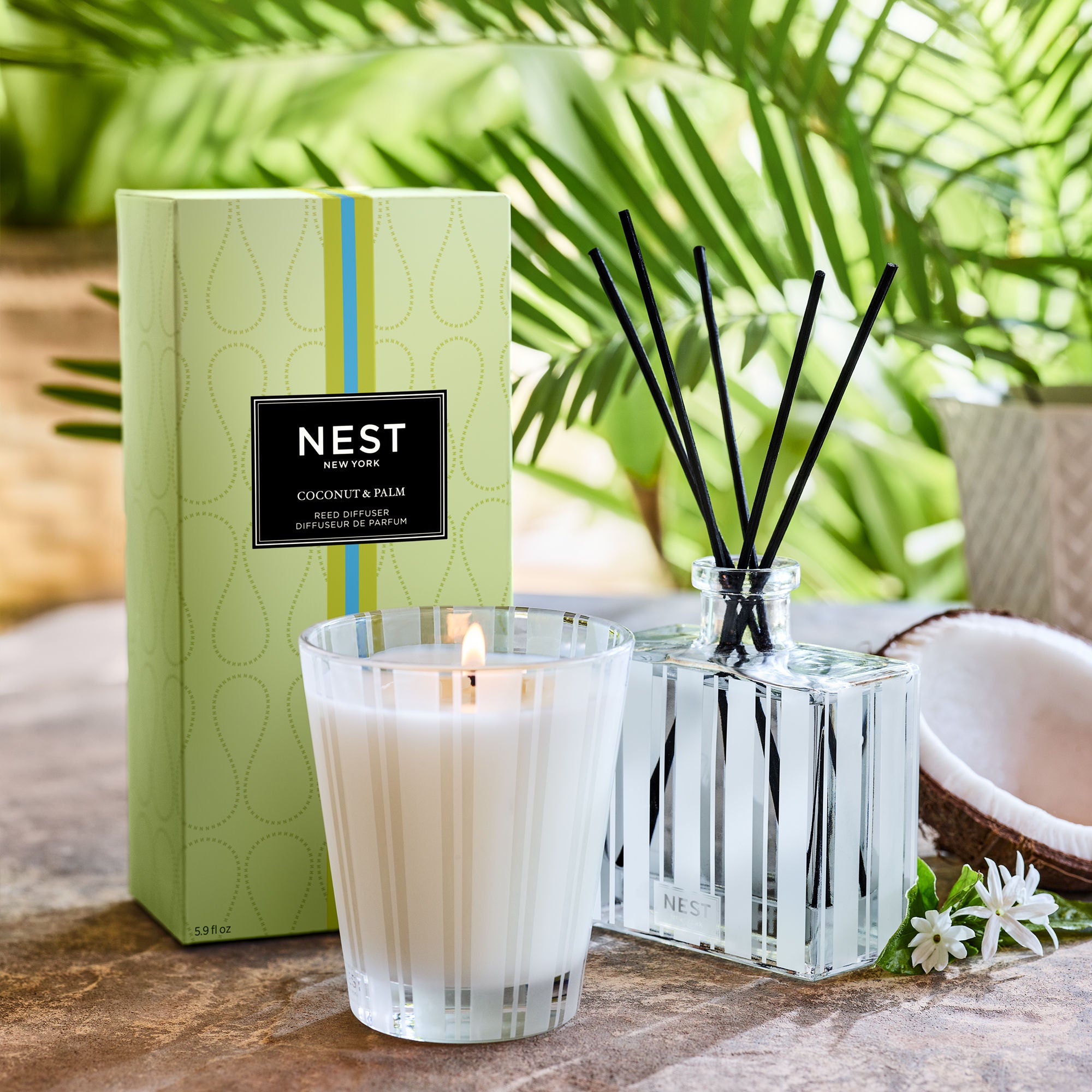 Premium Coconut & Palm Wax Candle - Natural, Eco-Friendly, Long-Lasting Scent - Perfect for Home, Spa, Yoga & Relaxation