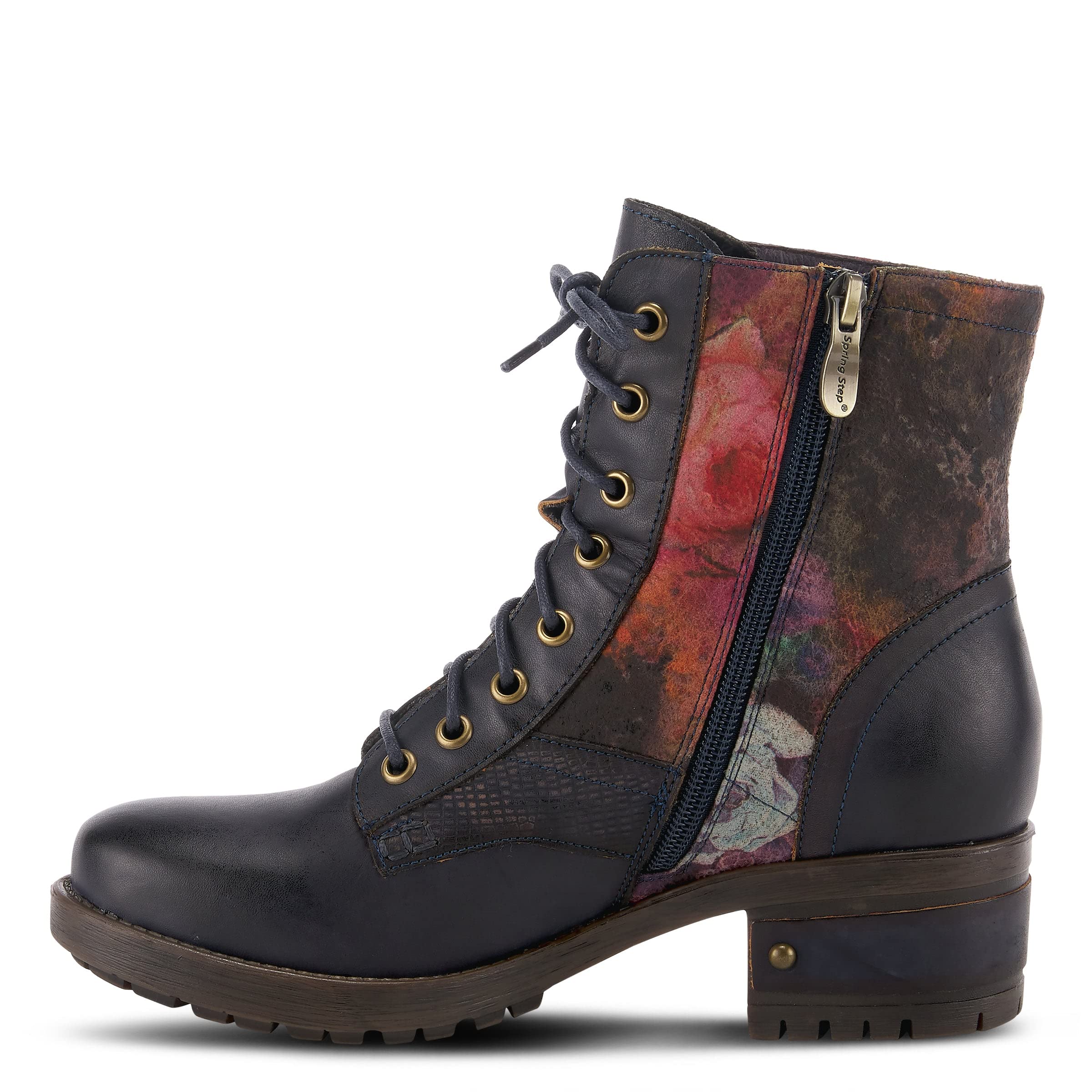 Spring Step L'Artiste Women's Marty Boots - Comfortable Ankle Booties for Women, Fashionable Leather Boots with Side Zipper - Perfect for Work, Office, and Casual Outfits
