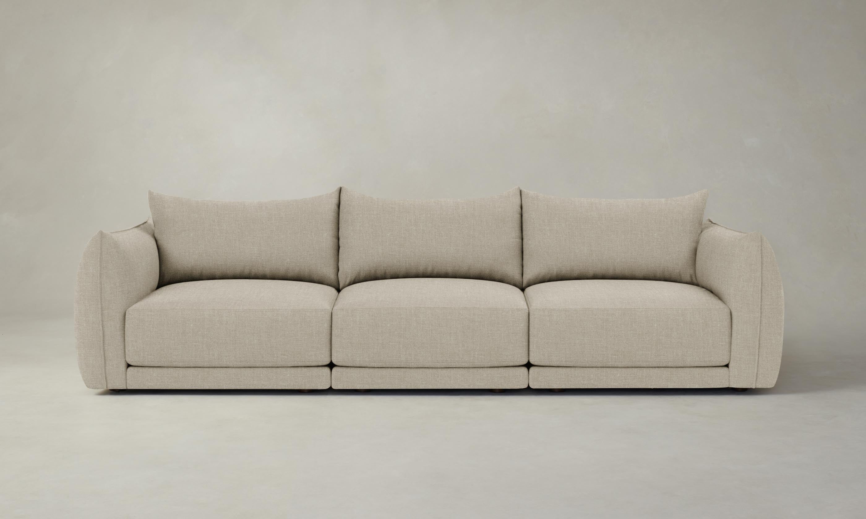 The Jones Modular Sofa - Heritage Belgian Linen Upholstery & Solid Alder Frame | Perfect for Living Room, Lounge & Modern Home Decor