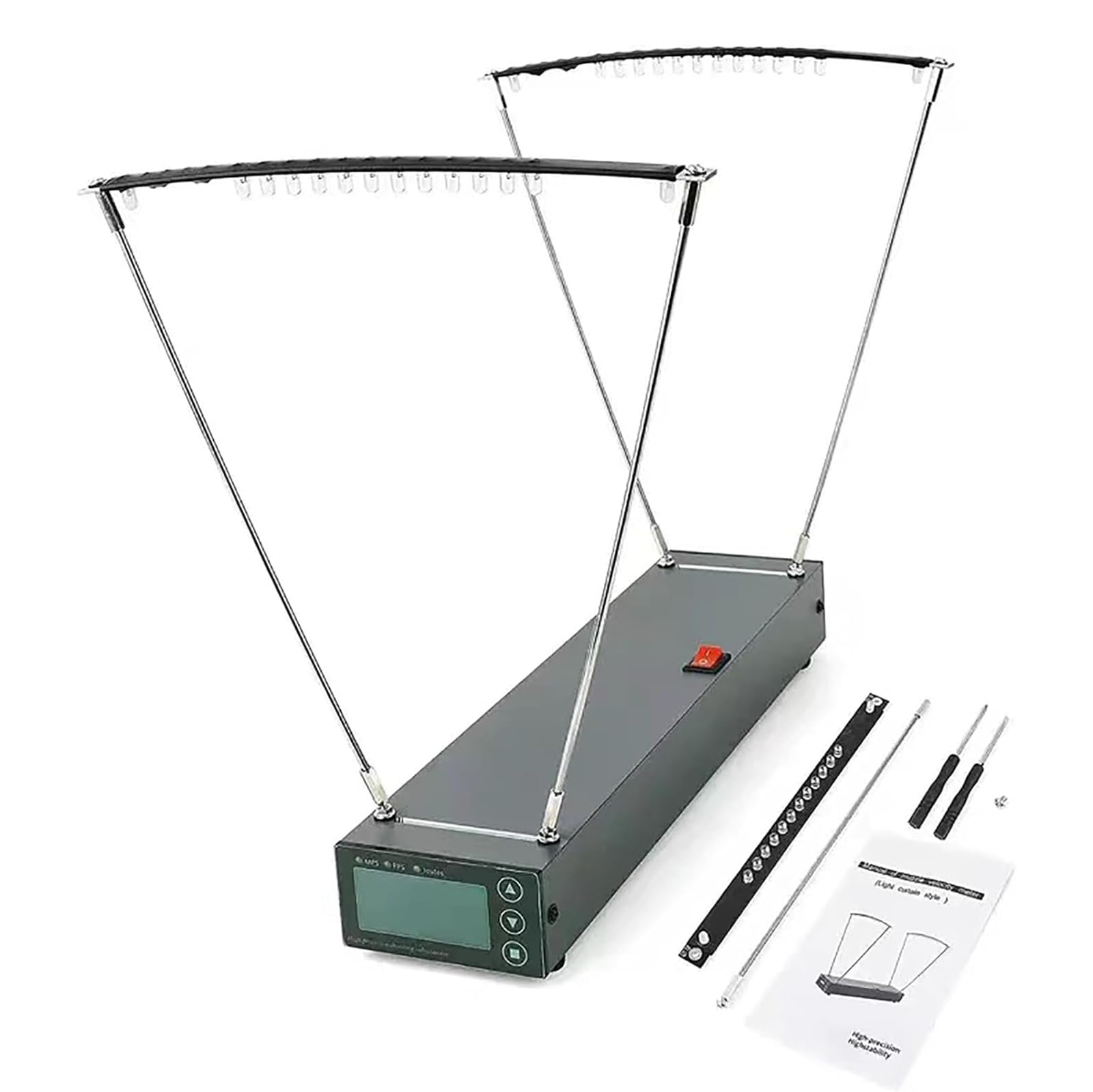 High Accuracy Precision Ballistic Chronograph - Shooting Speed Tester 1-2000MPS (5-6500FPS) with Less Than 1% Error - Perfect for Archery, Airsoft, and Firearms Velocity Testing