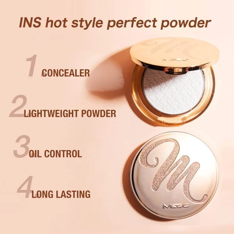 Golden Diamond Face Powder - 2023 New Long Lasting Waterproof Makeup, Oil Control Lightweight Shimmer Powder (Pearlescent) for Flawless Glow | Perfect for Daily Wear, Parties & Photography