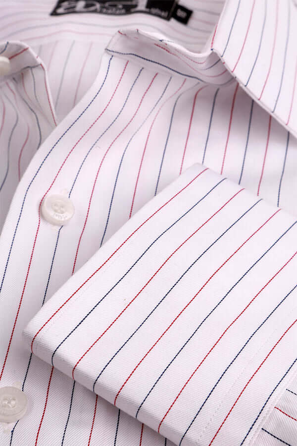 Stylish White and Black Striped Shirt for Women - Perfect for Office, Casual Outfits & Date Nights