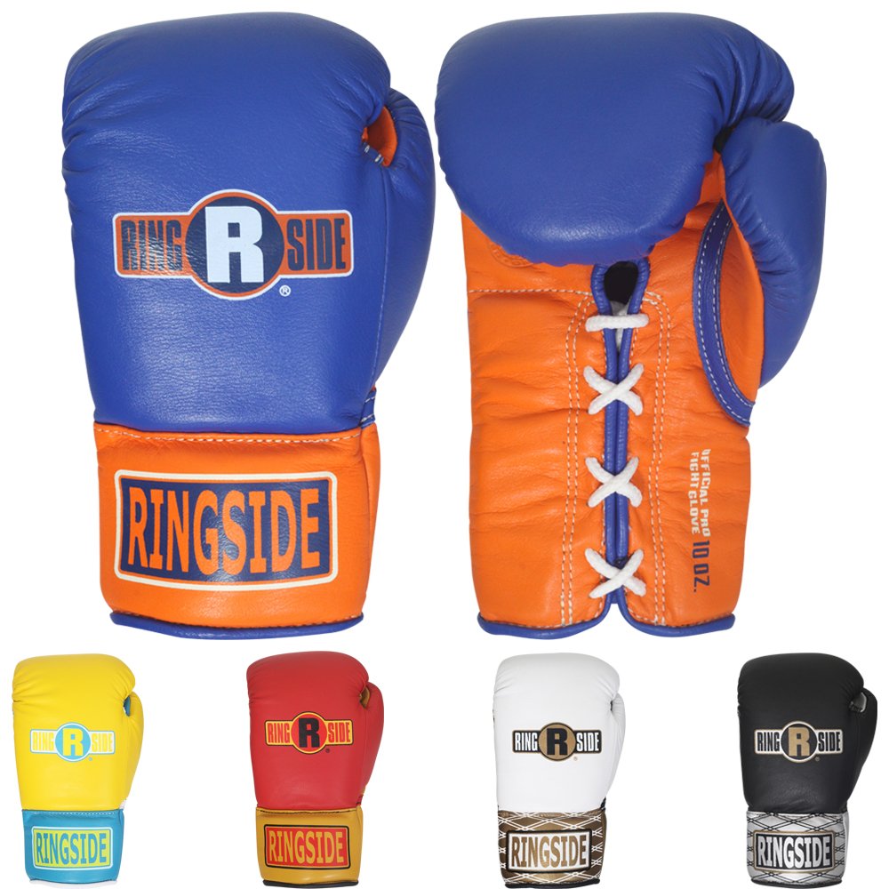 Ringside Ultimate Pro Boxing Gloves - Premium Leather Training & Sparring Gloves for Fighters - Perfect for MMA, Kickboxing, and Heavy Bag Workouts