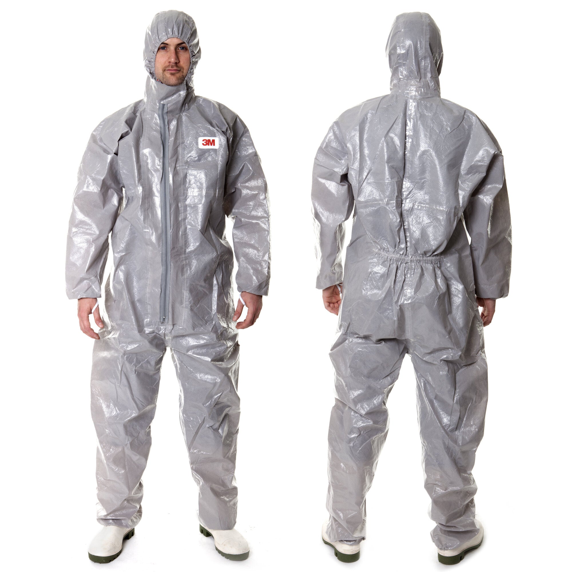 3M Chemical Protective Coverall 4570 - XL Size, Disposable Hazmat Suit with Hood, Liquid & Particle Protection for Industrial Safety, Lab Work, and Emergency Response