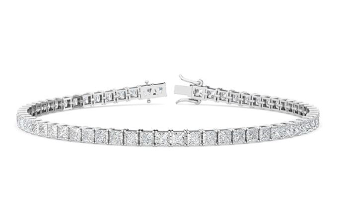 4 CTW Diamond Tennis Bracelet for Women - 14K White Gold Sparkling Tennis Bracelet Jewelry Gift for Anniversary, Wedding & Special Occasions