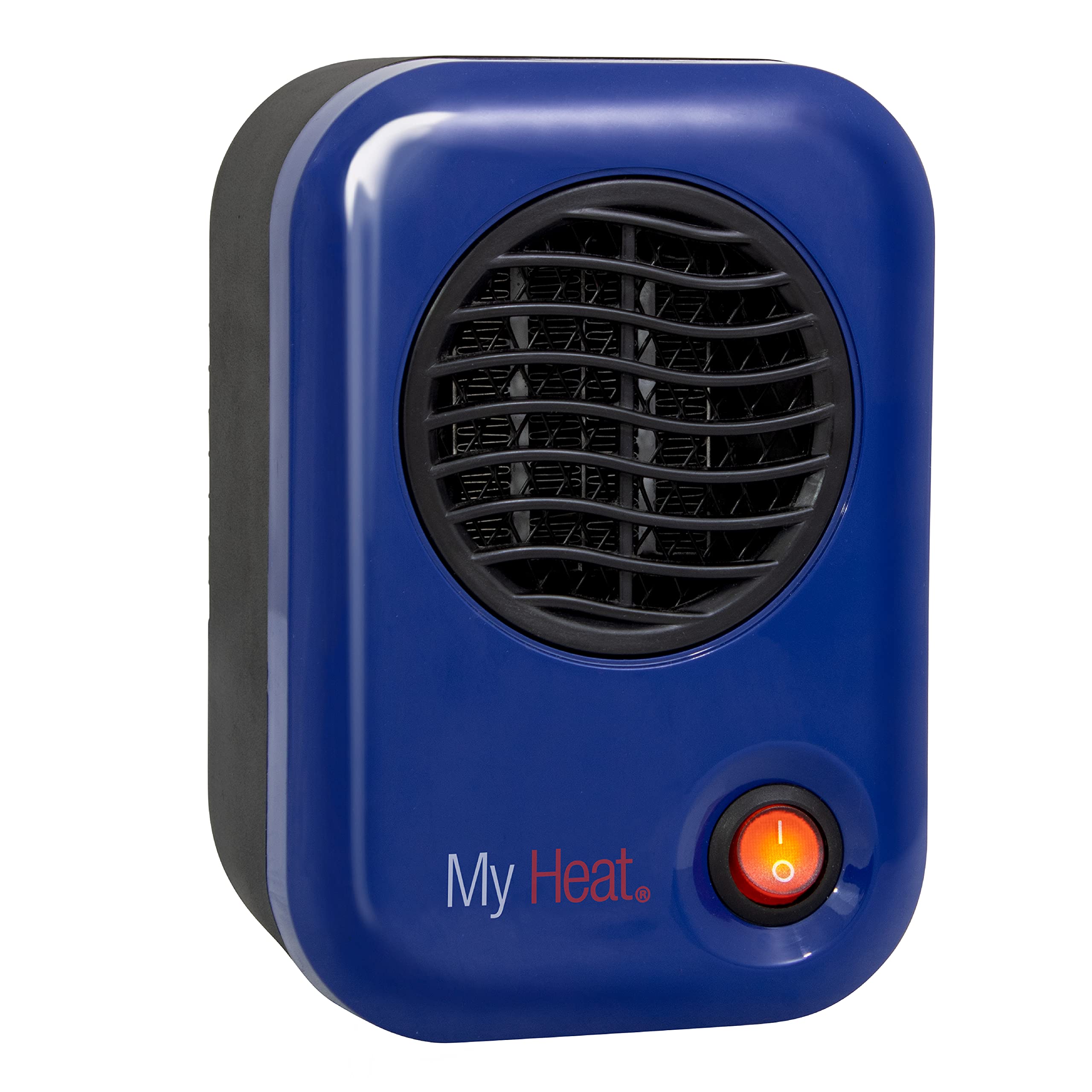 Lasko 102 Compact Personal Space Heater - 200W Electric Ceramic Heater with Adjustable Thermostat, Blue (3.8