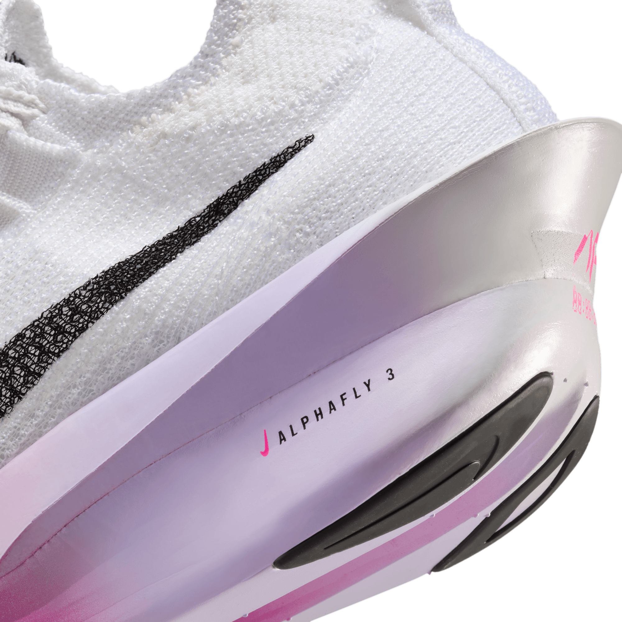 Nike Women's Alphafly 3 Running Shoes - White/Black Purple Agate Vivid Grape - Lightweight Racing Sneakers for Marathon Training & Road Running