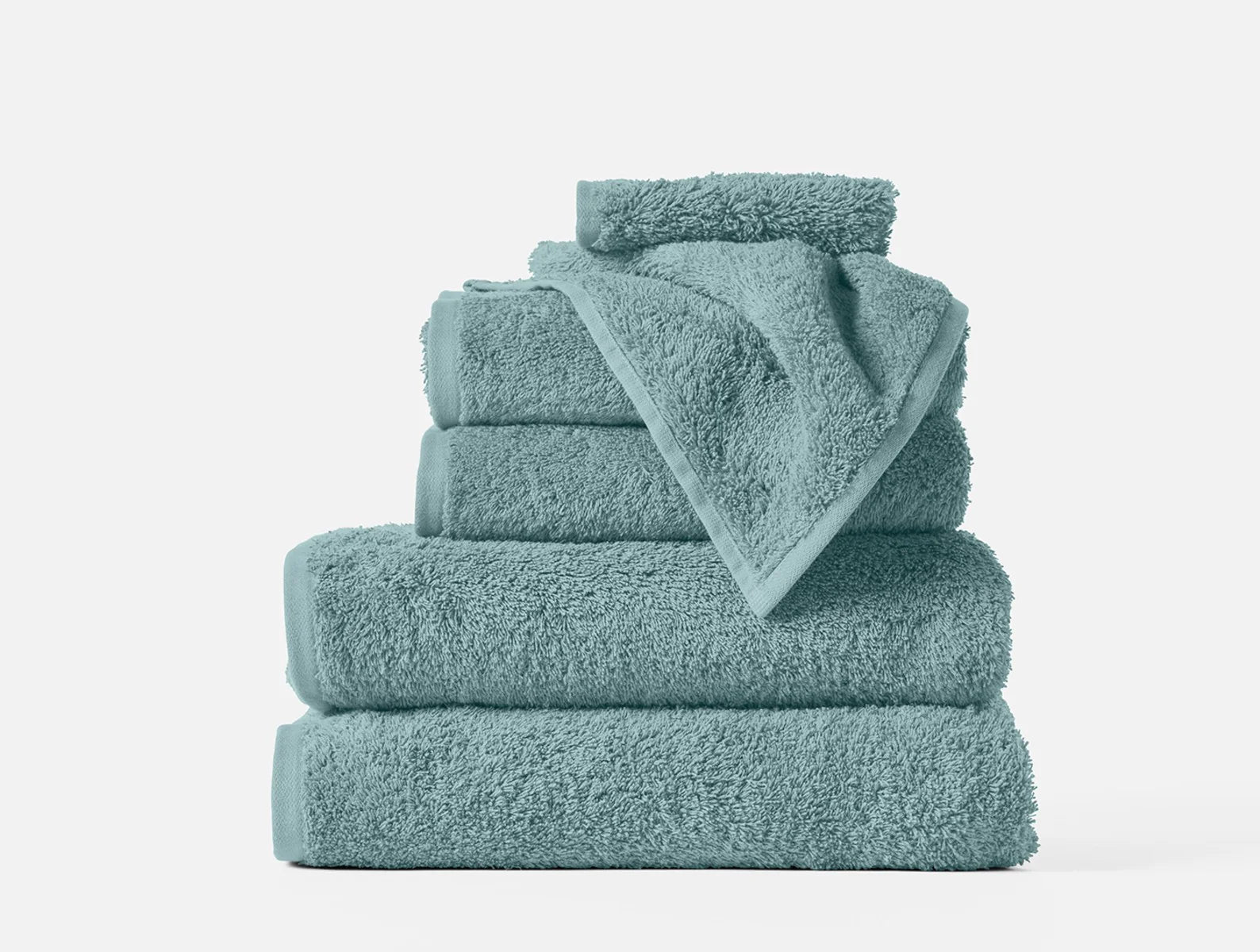 Organic Cotton Cloud Loom Bath Towels & Bath Mat Set - Ultra Soft & Absorbent for Spa, Bathroom & Luxury Home Decor