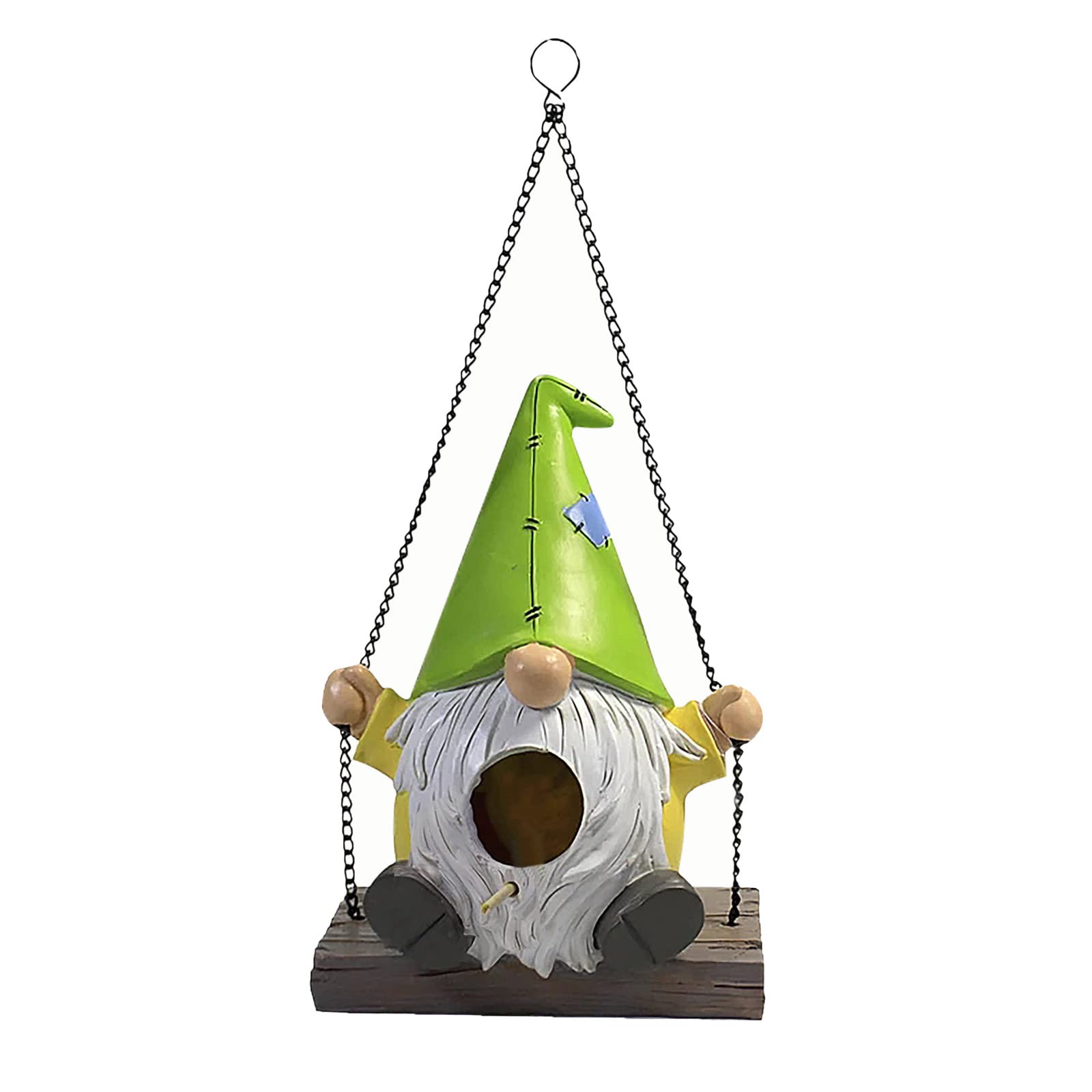 FABFEGU Miniature Resin Hummingbird Garden Ornament - Handmade Hanging Decor for Easter, Courtyard, and Home Décor | Perfect for Outdoor Patio, Fairy Gardens, and Seasonal Displays