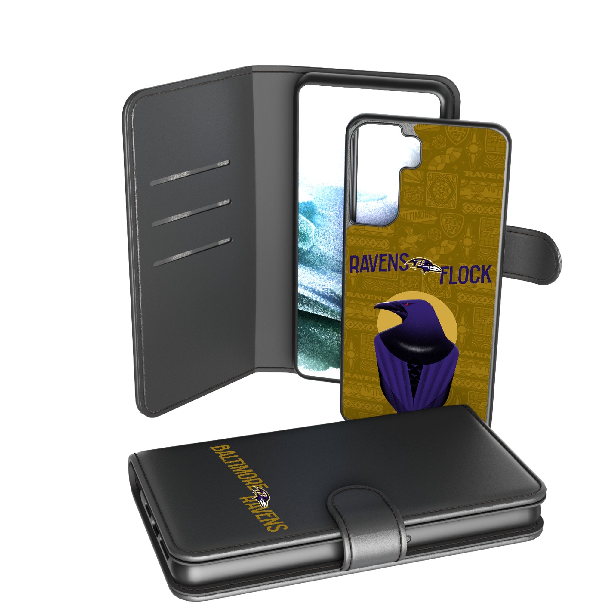 Baltimore Ravens 2024 Limited Edition NFL Wallet Phone Case with RFID Protection - Perfect for Game Day & Everyday Use
