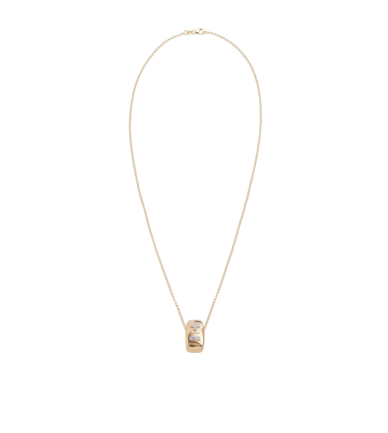 Ever Growing Love Vivacity - Oversized Oval Heart Slide Pendant with Fine Belcher Chain Necklace for Women | Valentine's Day Gift, Anniversary Present, Romantic Jewelry