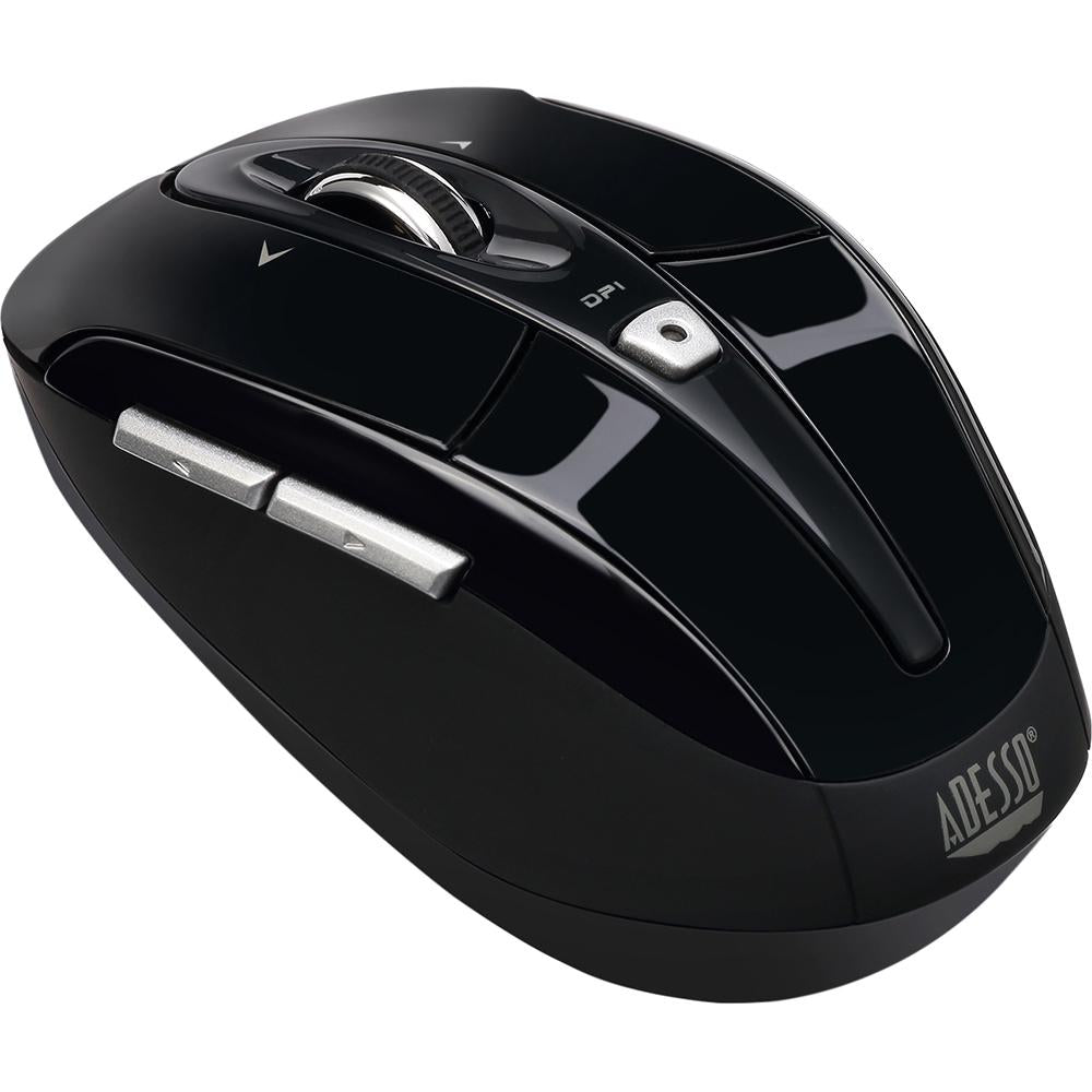 Adesso iMouse S60B 2.4GHz Wireless Programmable Nano Mouse - Ergonomic Computer Mouse for Laptop, PC, Gaming & Office Use