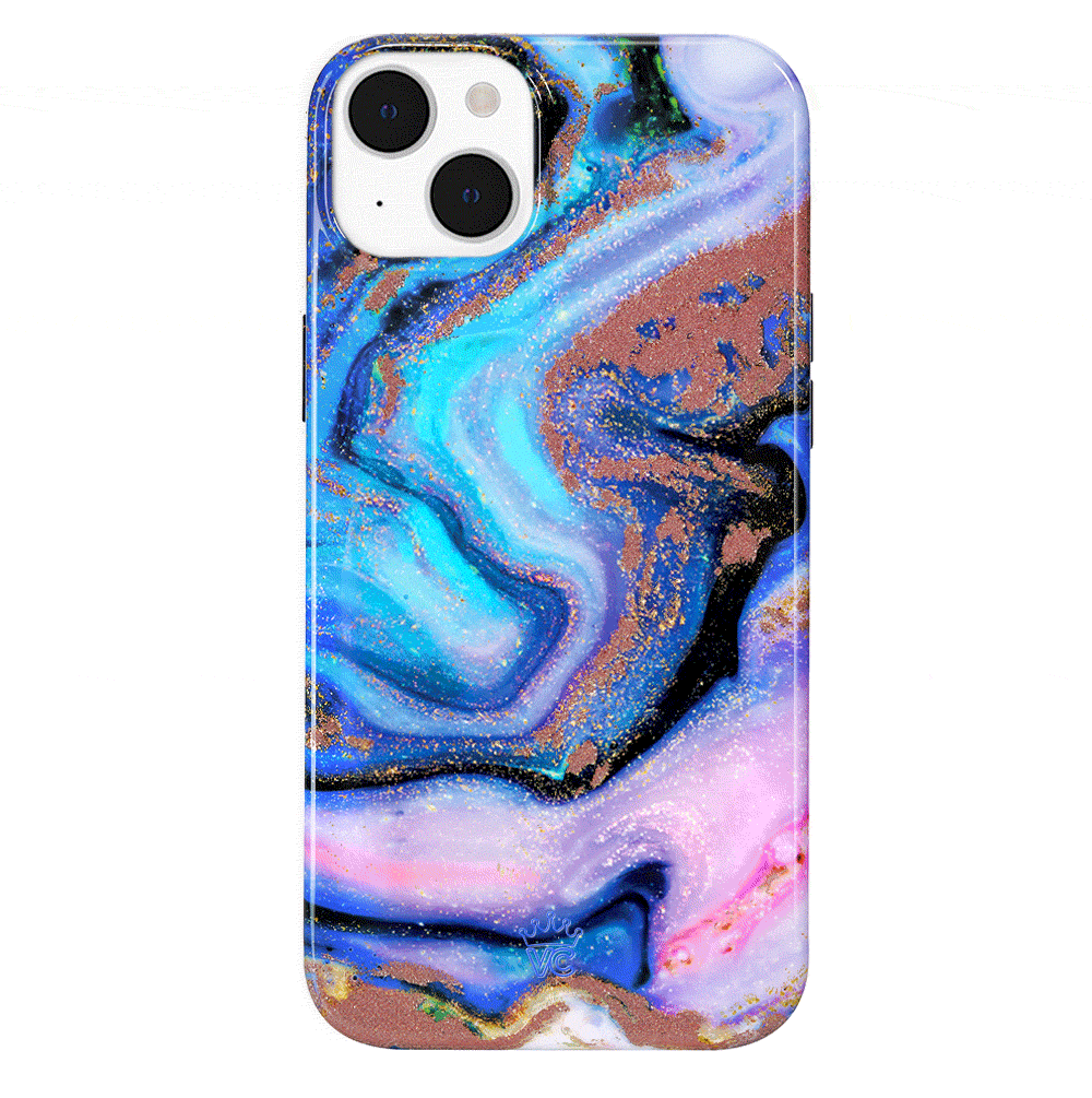Sparkly Galaxy Glitter iPhone Case - Protective & Stylish Cover for iPhone 13/14/15 - Perfect for Parties, Night Out & Everyday Use