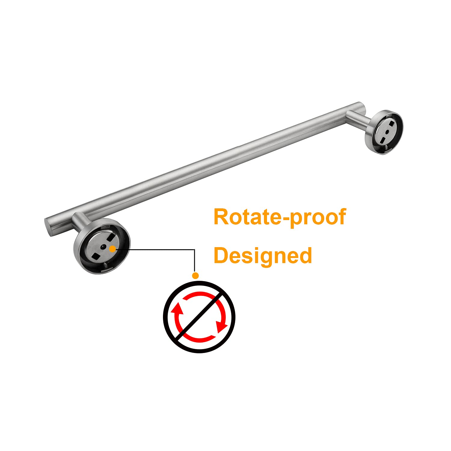 Nolimas 12 Inch Stainless Steel Towel Bar - Brushed Nickel Wall Mounted Towel Rack Holder for Bathroom, Kitchen & Living Room - Rustproof & Durable - Perfect for Hand Towels, Washcloths & Bath Accessories