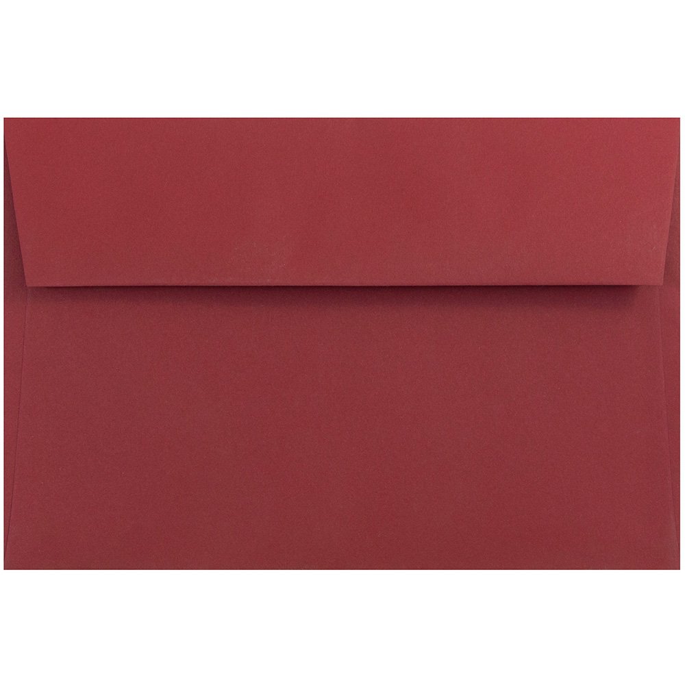 JAM PAPER A9 Premium Invitation Envelopes 5.75 x 8.75 Inches - Dark Red - 500 Count Bulk Pack - Perfect for Wedding Invitations, Greeting Cards & Business Correspondence