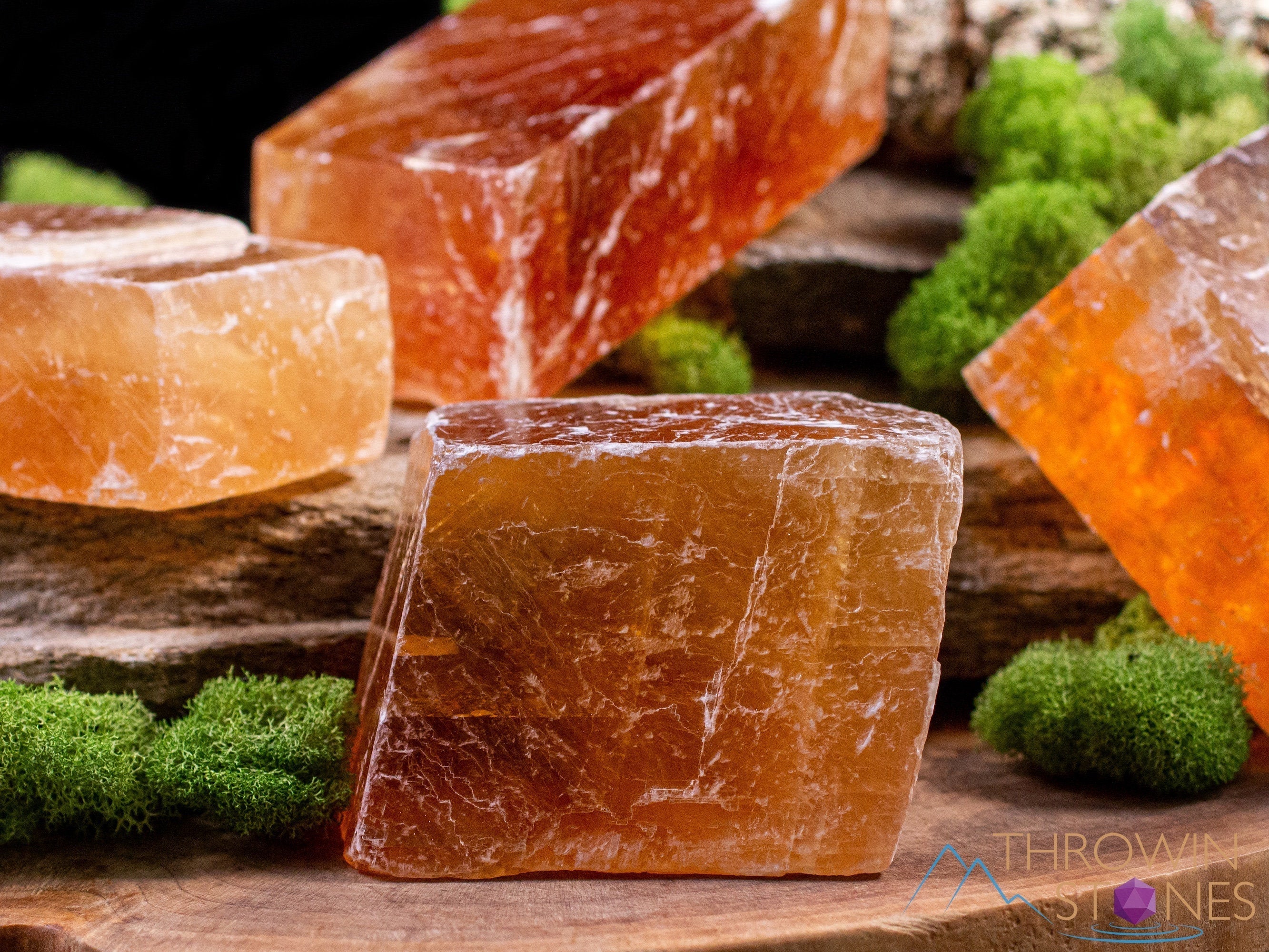 Orange Calcite Raw Crystal - Extra Large Rhombohedron Specimen for Metaphysical Healing, Home Decor, Mineral Collection | Natural Stone for Meditation, Reiki & Crystal Grids