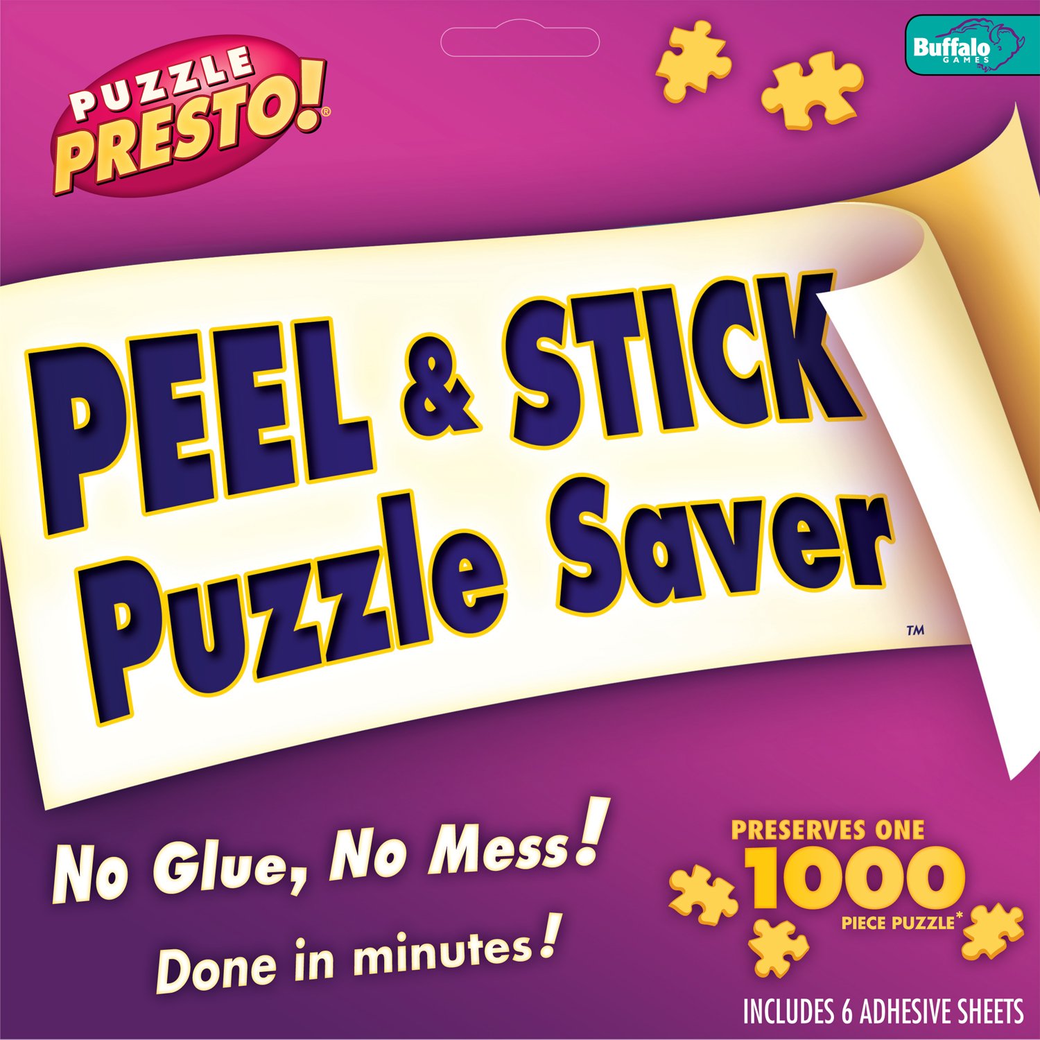 Americanflat 20x30 Poster Frame with Puzzle Presto! Peel & Stick Puzzle Saver - Display and Preserve Art, Photos, and Puzzles for Home & Office Decor