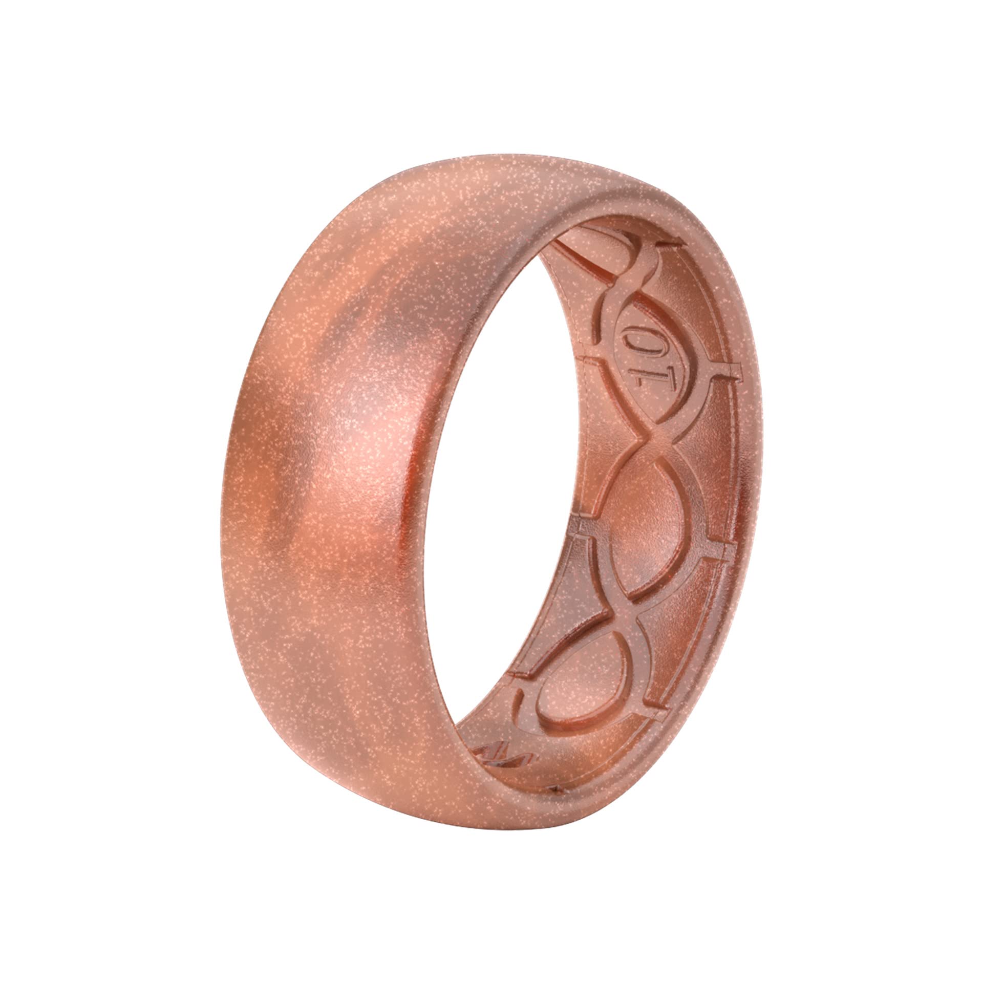 Groove Life Solid Silicone Ring for Men - Breathable Rubber Wedding Band with Unique Design & Comfort Fit - Lifetime Warranty - Perfect for Active Lifestyles, Gym, Swimming & Outdoor Adventures