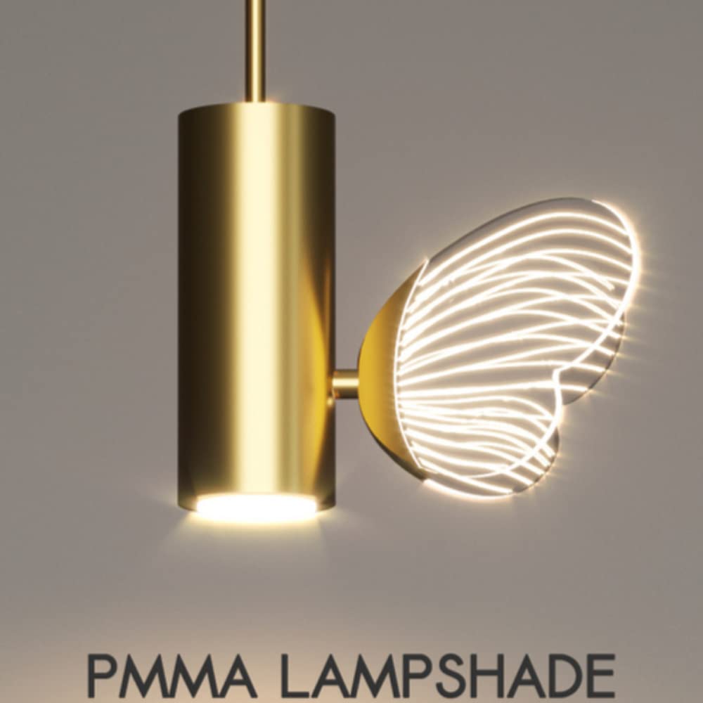 Modern Butterfly LED Pendant Light - Adjustable Height Metal Hanging Lamp with Acrylic Shades, 26W Warm White Chandelier for Living Room, Bedroom, Dining Room Decor | Creative Home Lighting Fixture for Indoor Spaces