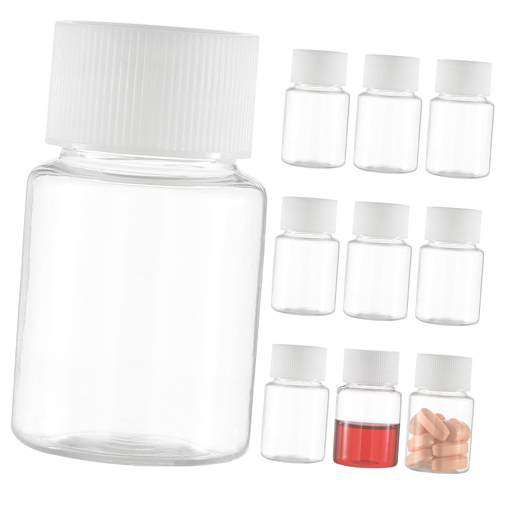 10-Piece Travel Toiletries Bottle Set - Leak-Proof Shampoo & Liquid Containers for Airplane Carry-On, TSA Approved Pet Bottles | Perfect for Vacation, Gym, Camping & Business Trips