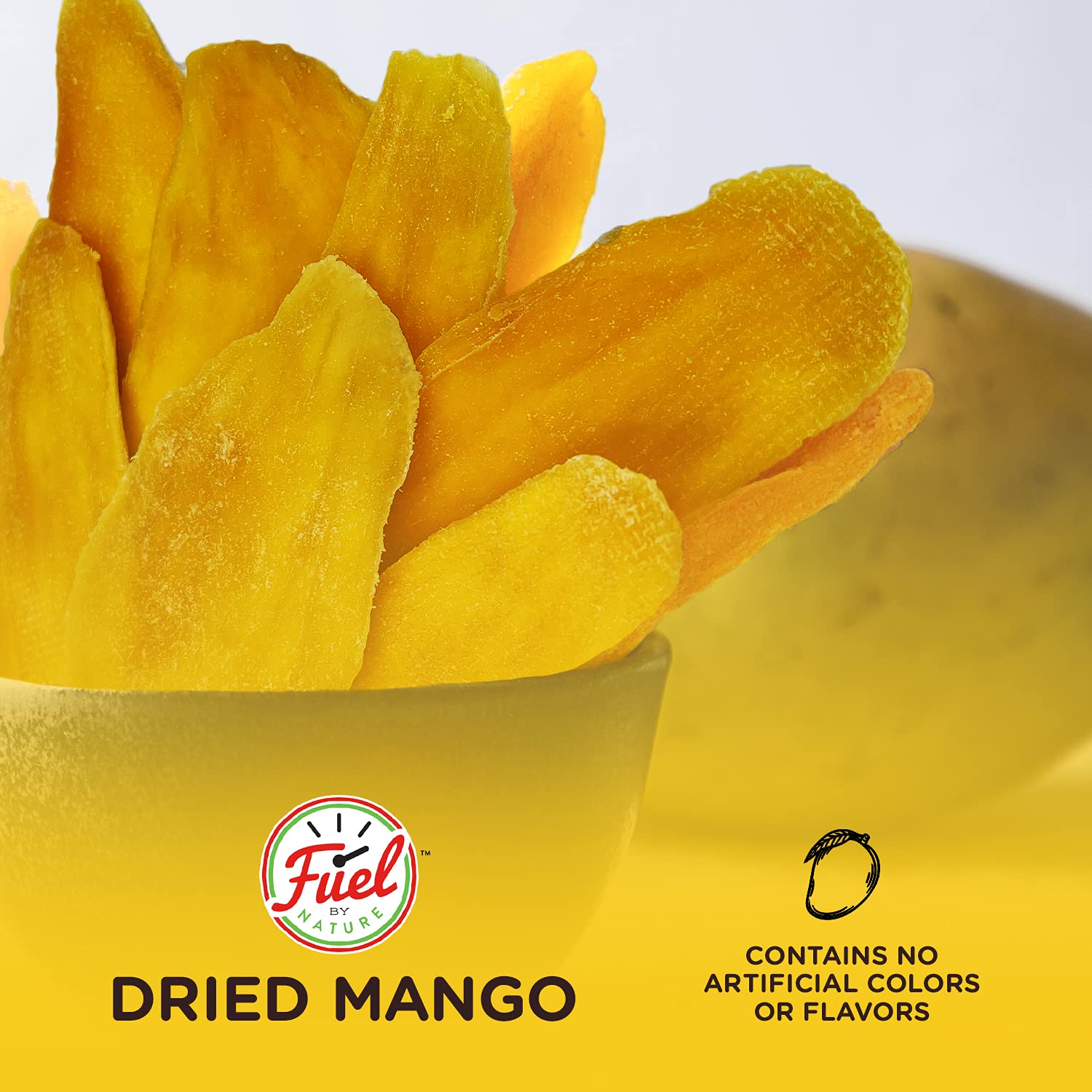 Premium Dried Mango Slices by Fuel By Nature | 3lb Bulk Bag | Organic Philippine Mangoes | High Energy Healthy Snack | Vegan, Gluten-Free | Perfect for Hiking, Office & Kids Lunchboxes