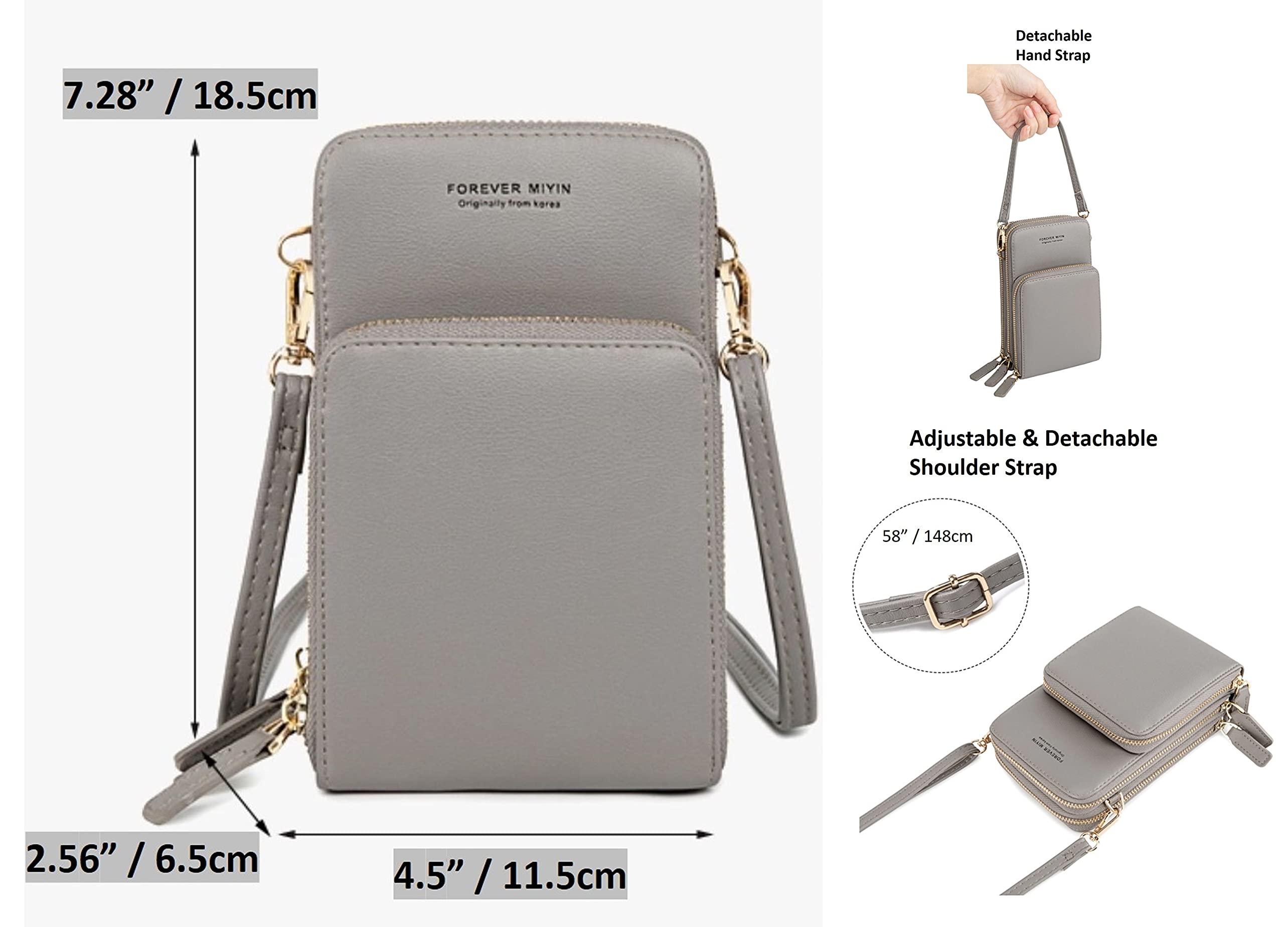 Women's Small Crossbody Phone Bag with Card Holder - Stylish Shoulder Purse for Everyday Use, Travel & Shopping