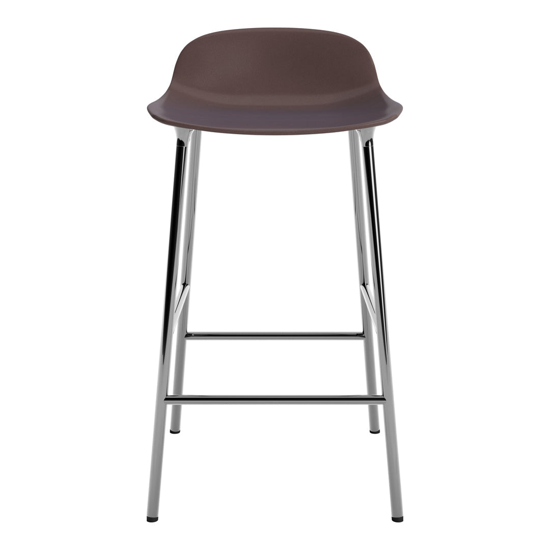 Modern Metal Leg Form Counter Stool - Bar Stool for Kitchen Island, Breakfast Nook & Home Decor