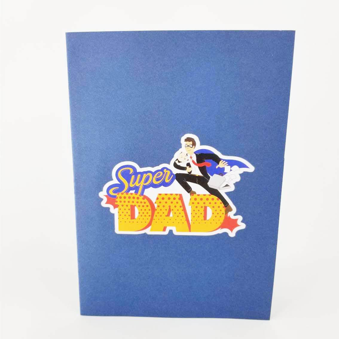 Super Dad Pop Up Card - 3D Handmade Father's Day & Birthday Greeting Card for Dad | Best Gift for Dad, Grandfather, Husband | Perfect for Father's Day, Birthday, Anniversary & Special Occasions