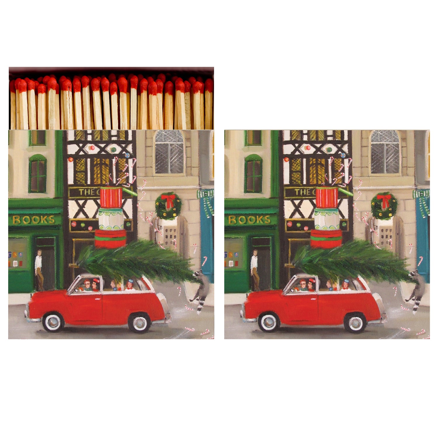 Christmas Cheer Matches - Premium Holiday Fire Matches for Fireplaces, Candles & Festive Celebrations - Perfect for Christmas Decorations & Cozy Winter Nights