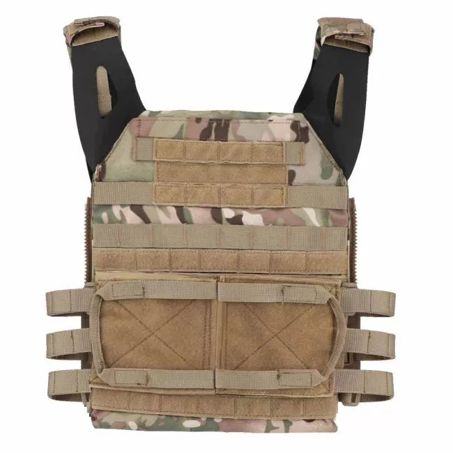 JPC 2.0 Jumpable Plate Carrier Vest - Tactical Body Armor for Military & Airsoft - Lightweight Bulletproof Vest for Outdoor, Training & Combat Use