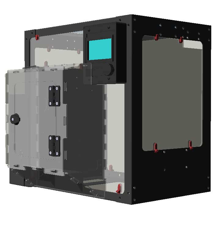 Lulzbot Mini 2 3D Printer Lexan Enclosure with LCD Display & Top Plate - Dust Protection & Noise Reduction for Home & Office 3D Printing