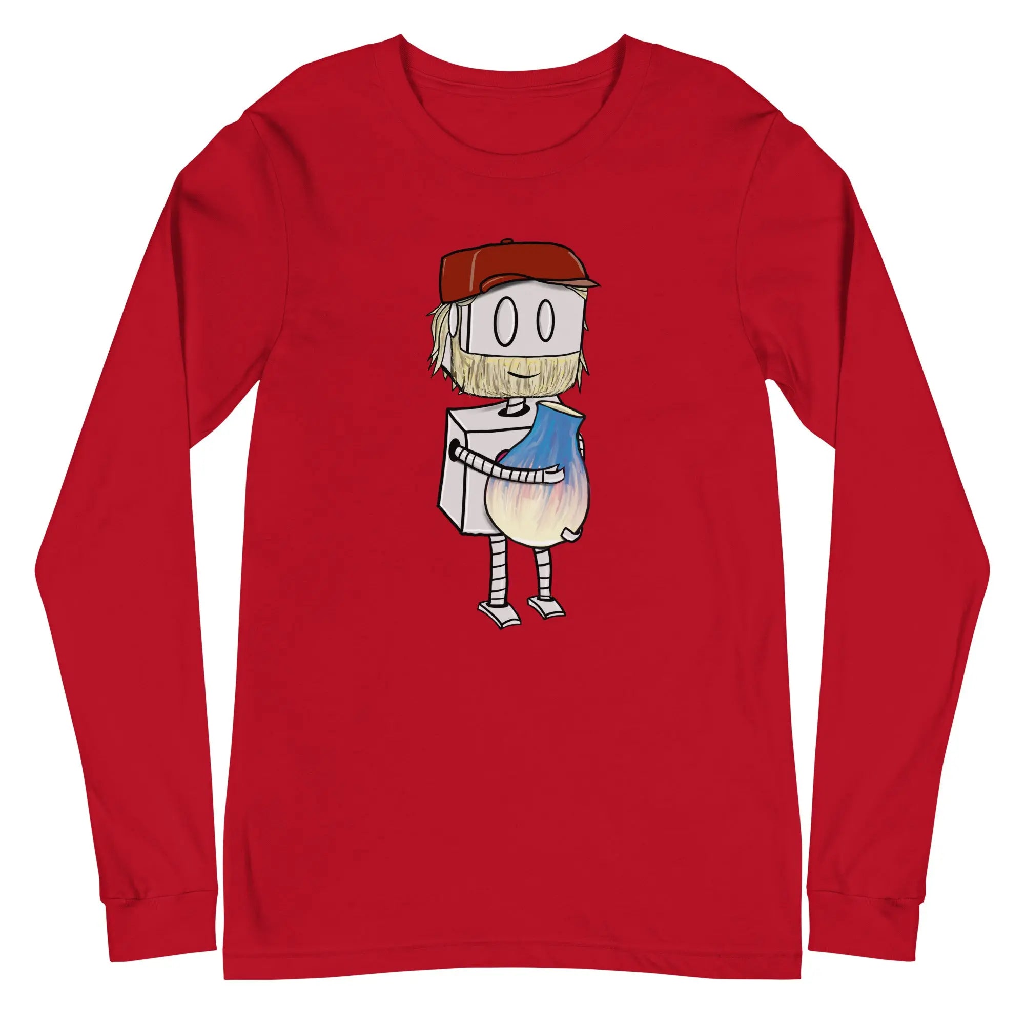 Adorable Potter Robot Long Sleeve T-Shirt (Dan's Version) - Cute Graphic Tee for Kids & Adults - Perfect for Casual Wear, Cosplay & Potter Fans