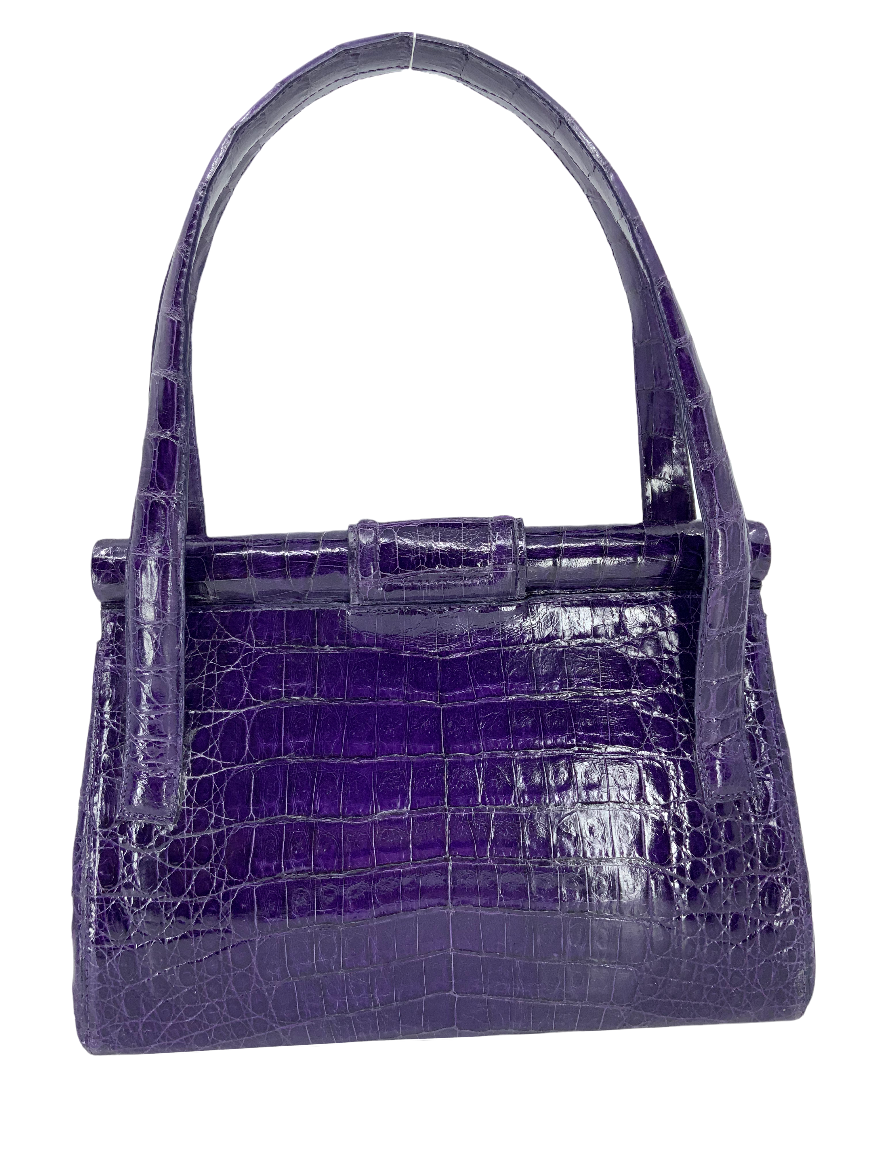 Nancy Gonzalez Genuine Crocodile Leather Top Handle Bag - Luxury Women's Handbag for Work, Parties & Special Occasions