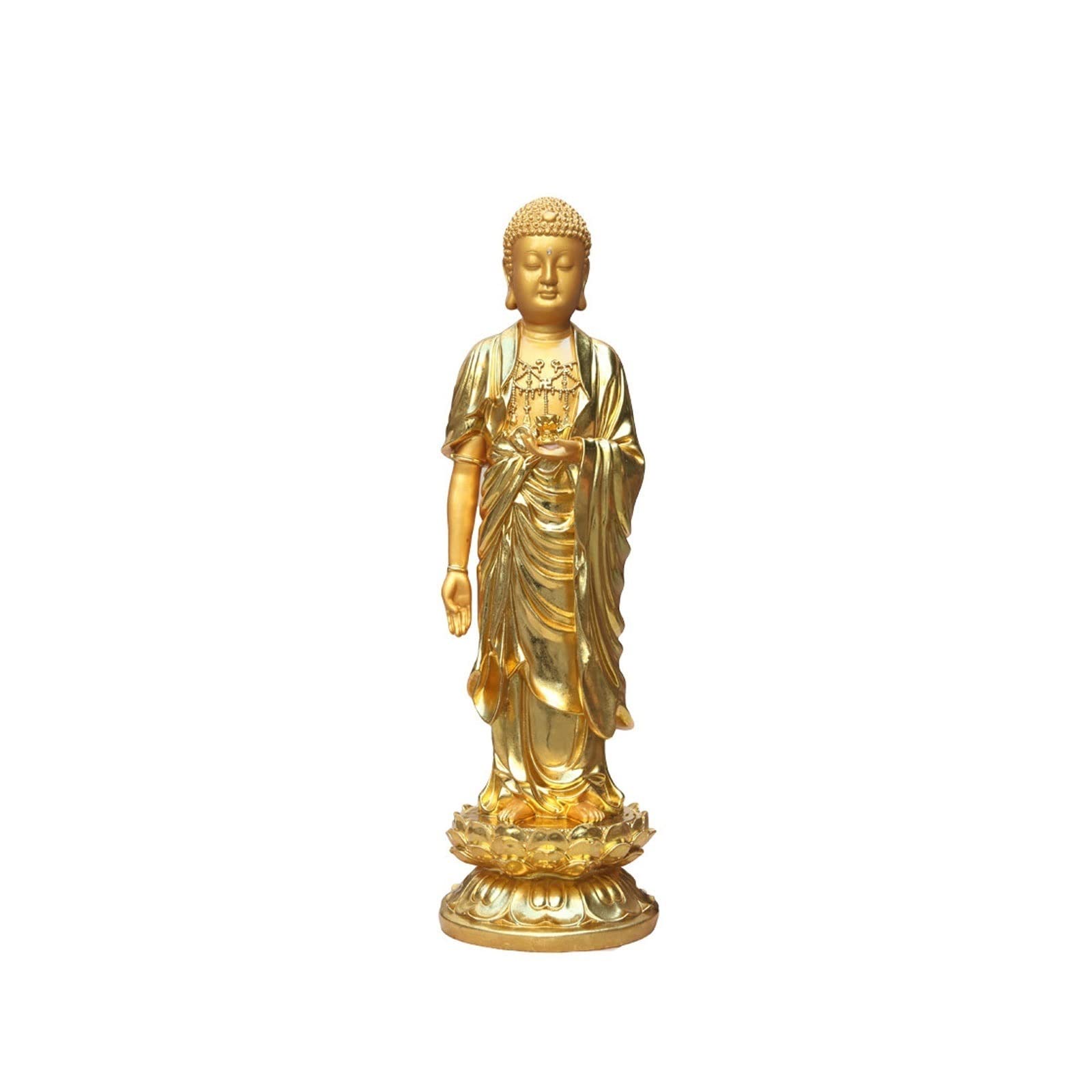 Large Outdoor Sakyamuni Buddha Statue - Zen Garden Decor for Home, Office & Meditation Spaces | Durable Buddha Sculpture for Indoor & Outdoor Use (Color A) - Perfect for Patio, Garden, Yoga Room & Spiritual Decor