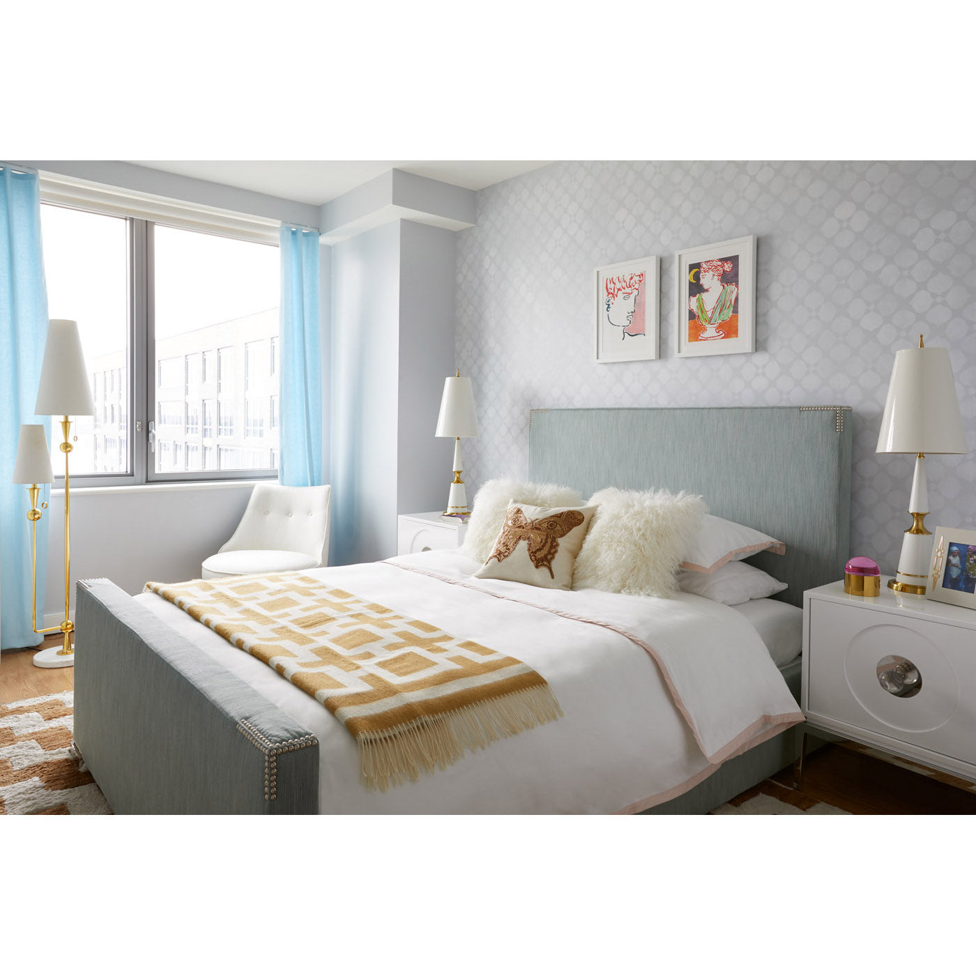 Connery King Size Bed Frame - Modern & Sturdy Platform Bed for Master Bedroom - Perfect for Home, Apartment, and Guest Room