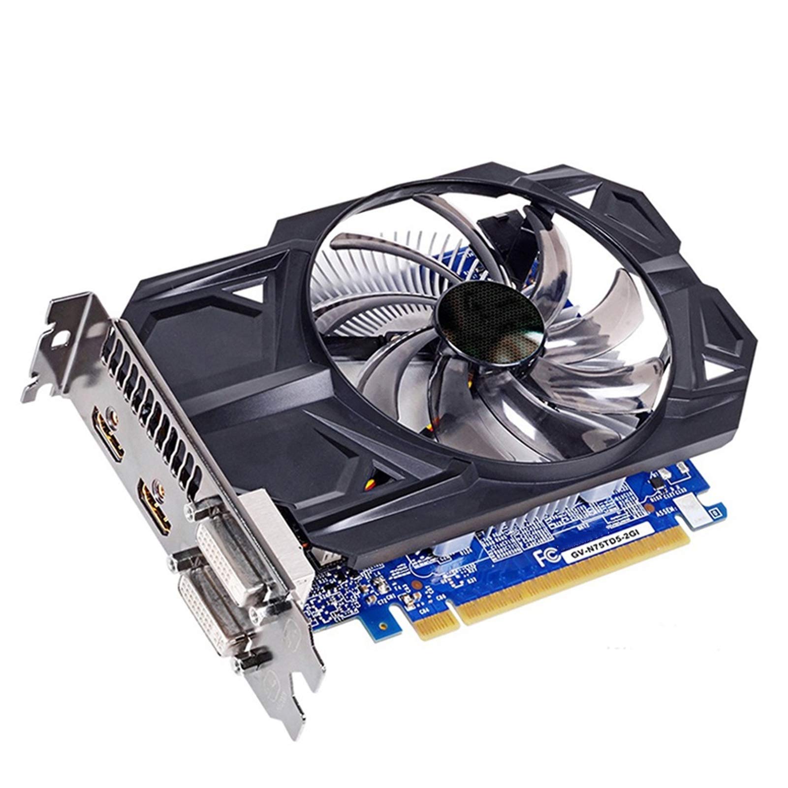NVIDIA GeForce GTX 750 Ti 2GB GDDR5 128-Bit Graphics Card for PC - Compatible with GIGABYTE | HDMI DVI VGA Output | Gaming & Video Editing GPU
