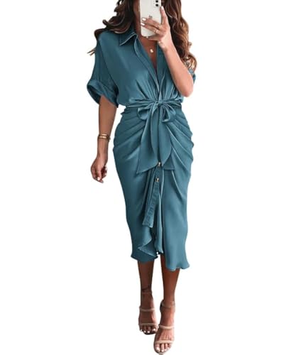 Short Sleeve Blue Green